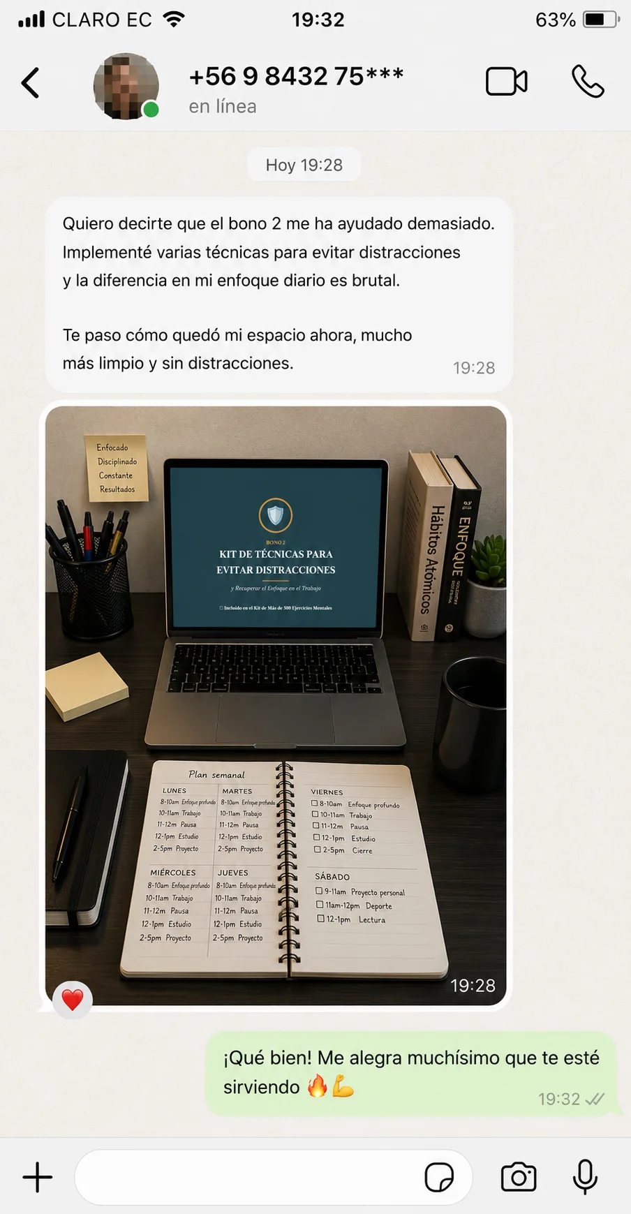 Testimonio de cliente - Bono 2