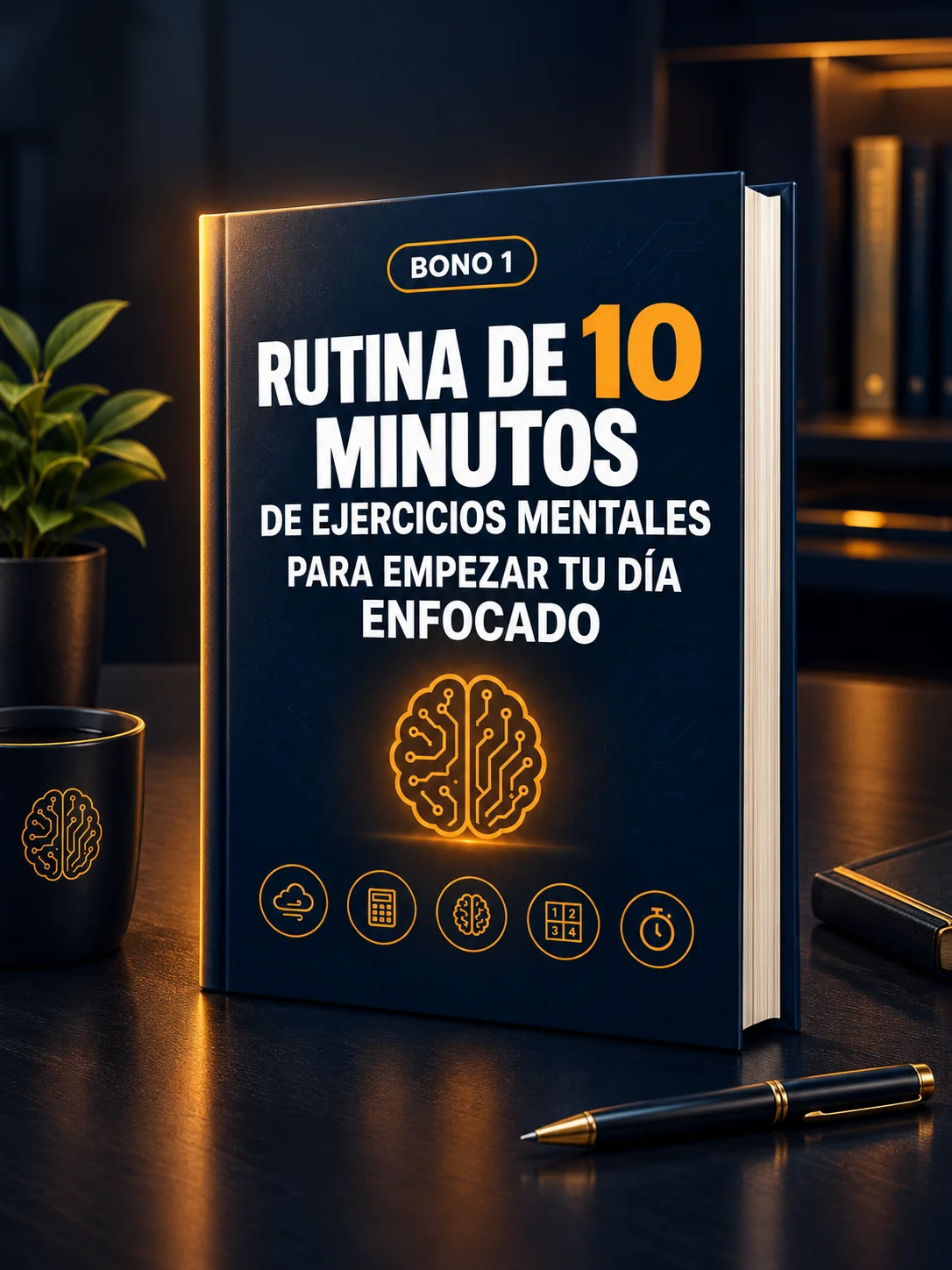 Guía de rutina de 10 minutos en tablet y versión impresa con bloques de tiempo
