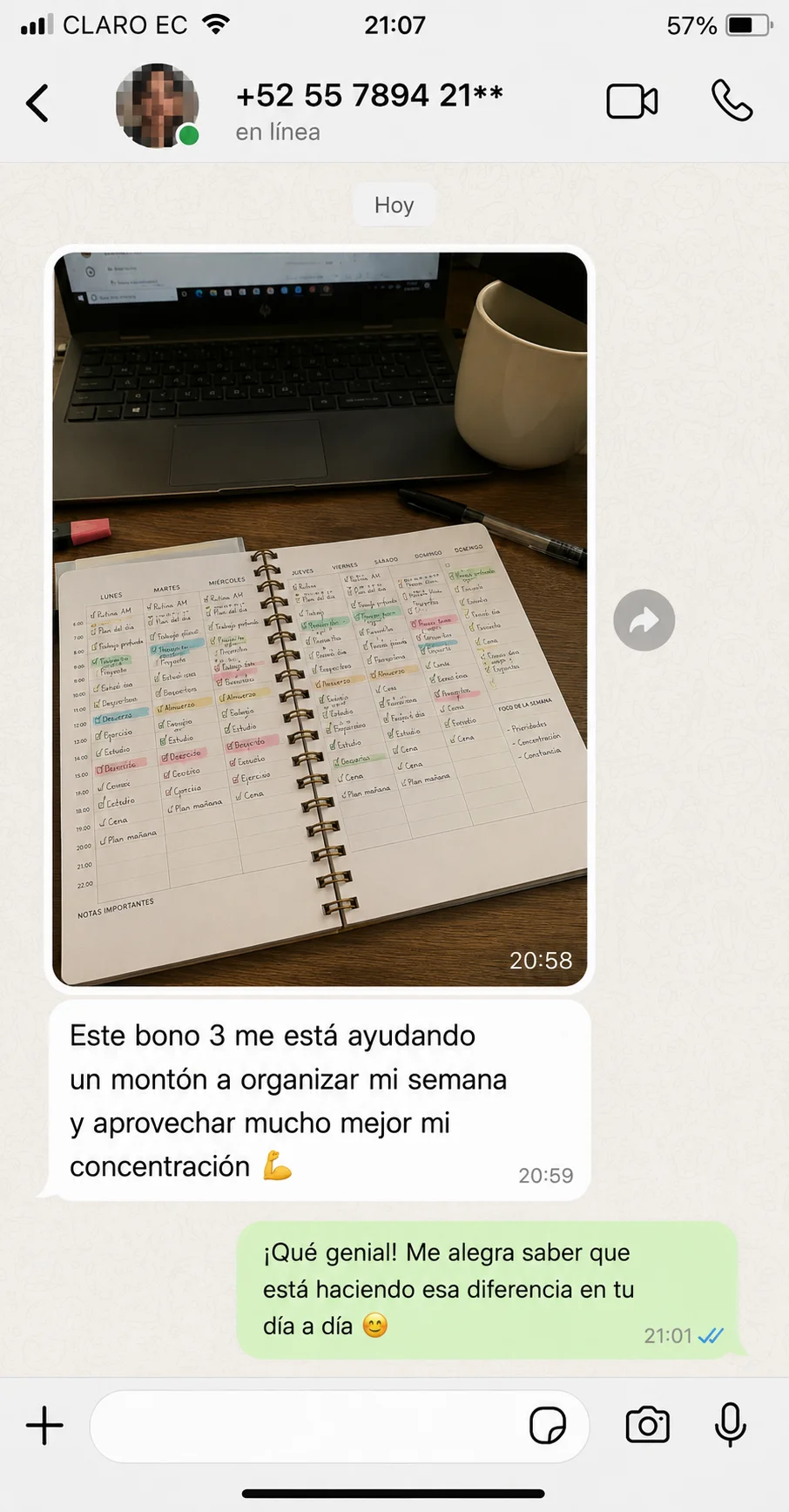 Testimonio de cliente - Bono 3